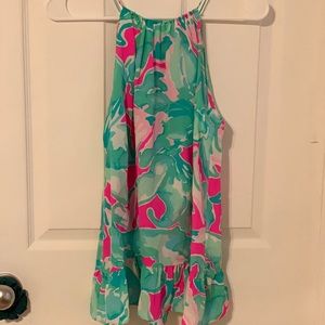 Lilly Pulitzer peplum tank top